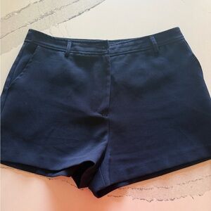 Aqua High Waist Navy Women's Shorts